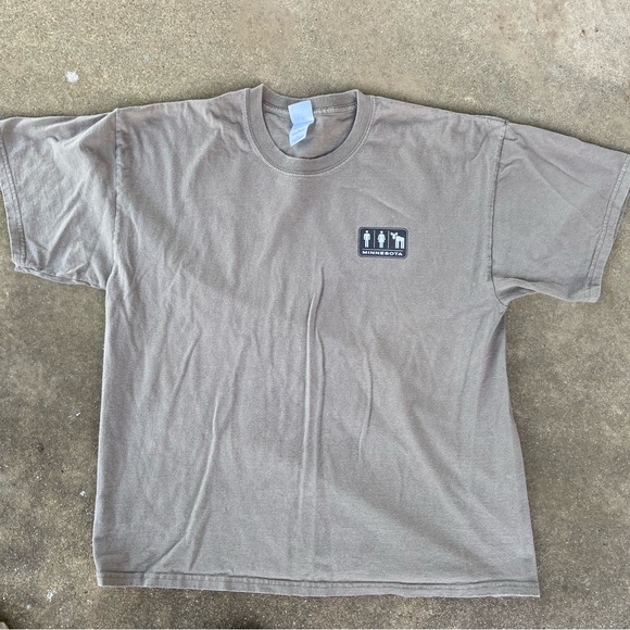 Vintage Funny Minnesota Nature Calls Graphic Shirt Size XL - Picture 2 of 5